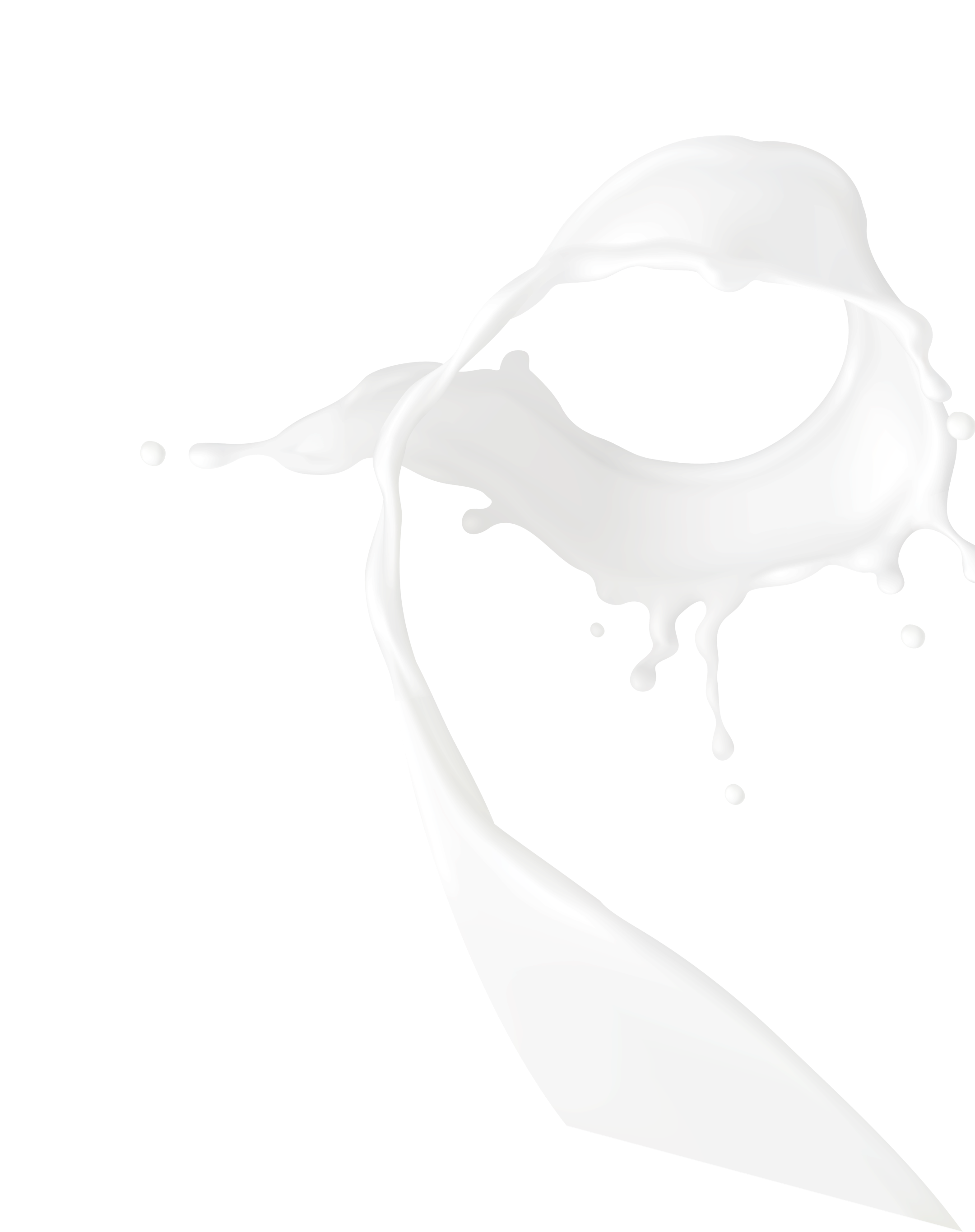 milk splash on white background