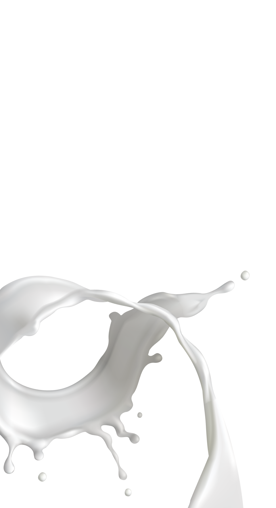 left milk splash with blue backdrop