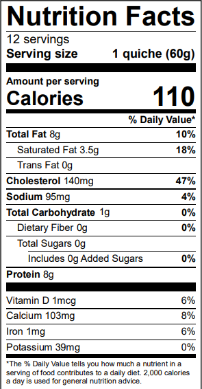 Nutrition Label