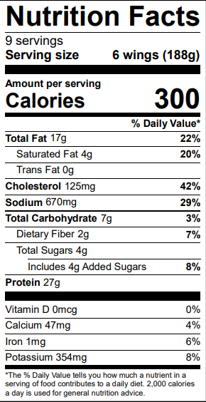 Nutrition Label