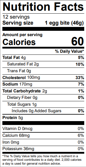 Nutrition Label