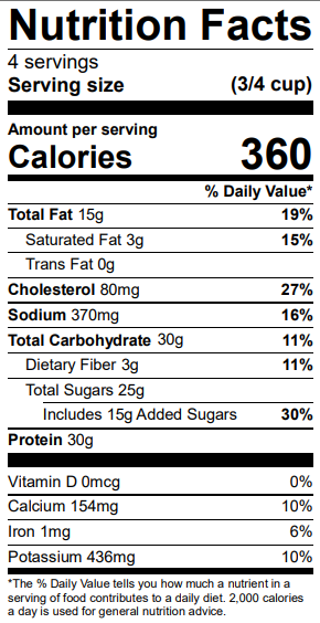 Nutrition Label