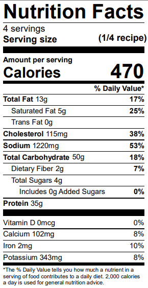 Nutrition Label